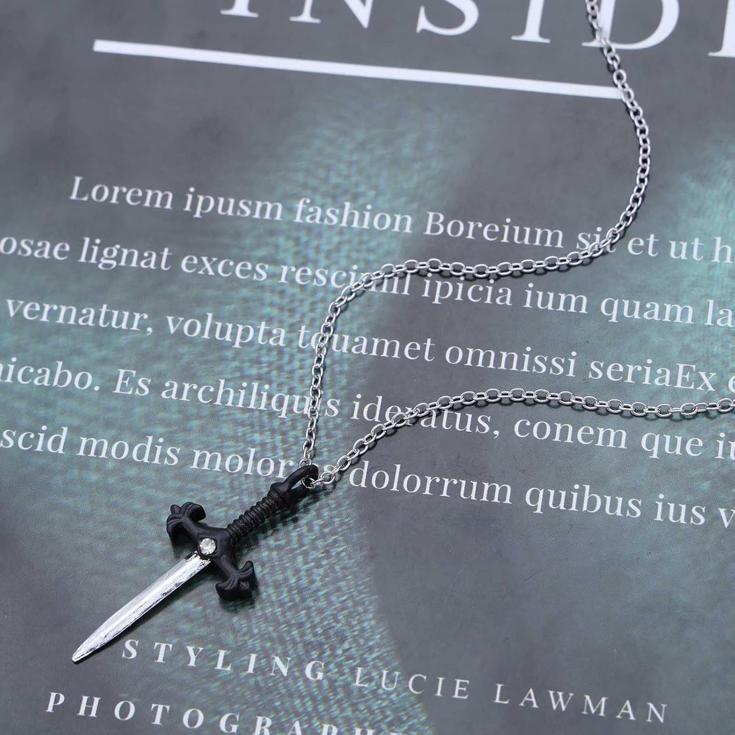 Vintage Sword Pendant Necklace Goth Sword Necklace Black dangerous Sword Choker Necklace Tiny Knife Necklace for Women - Image 5