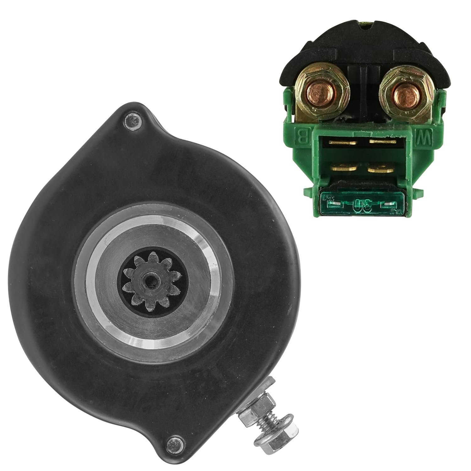 Caltric Starter & Solenoid Relay Compatible with Honda Vt600Cd Vt 600 Cd Shadow Vlx Deluxe 583Cc 1993-07