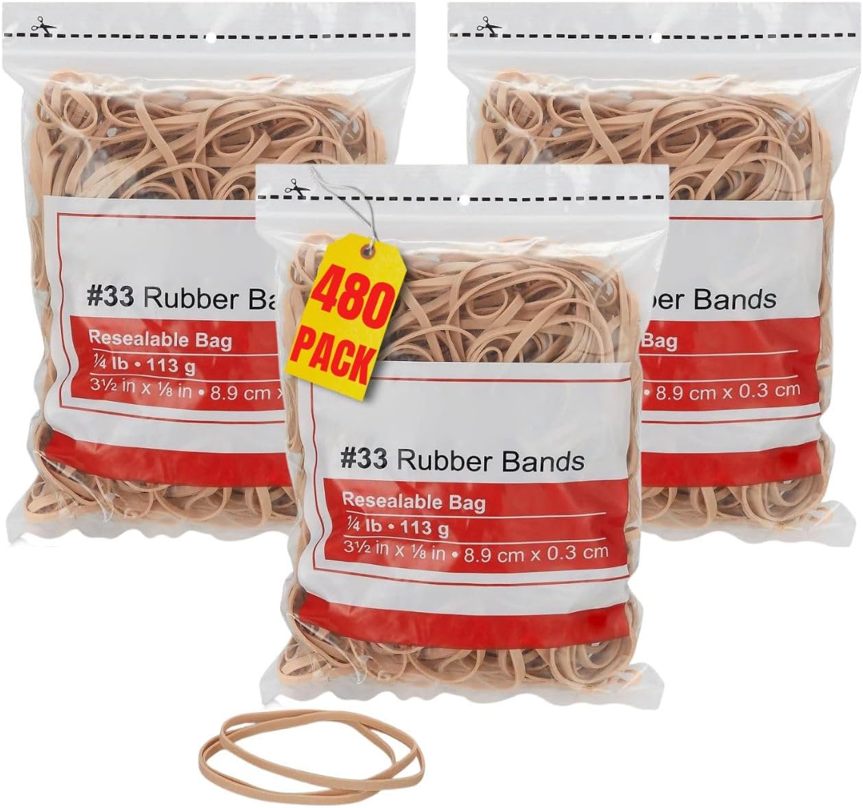 Always2333 Rubber Band 3 1/2" x 1/8", Thick Rubber Band, Heavy Duty Rubber Bands