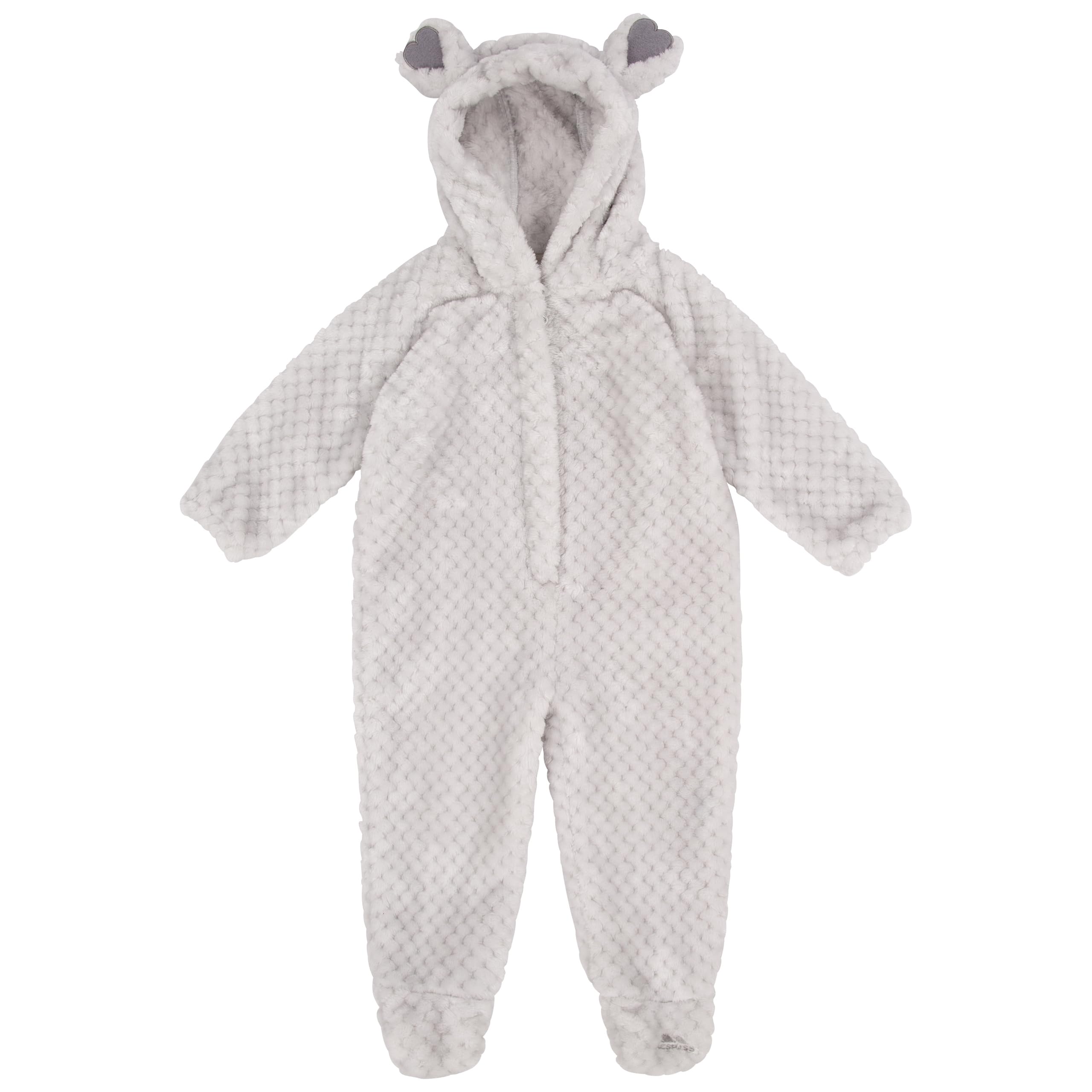 Trespass Pale Grey Baby Suit Loveable In Size - 3-6