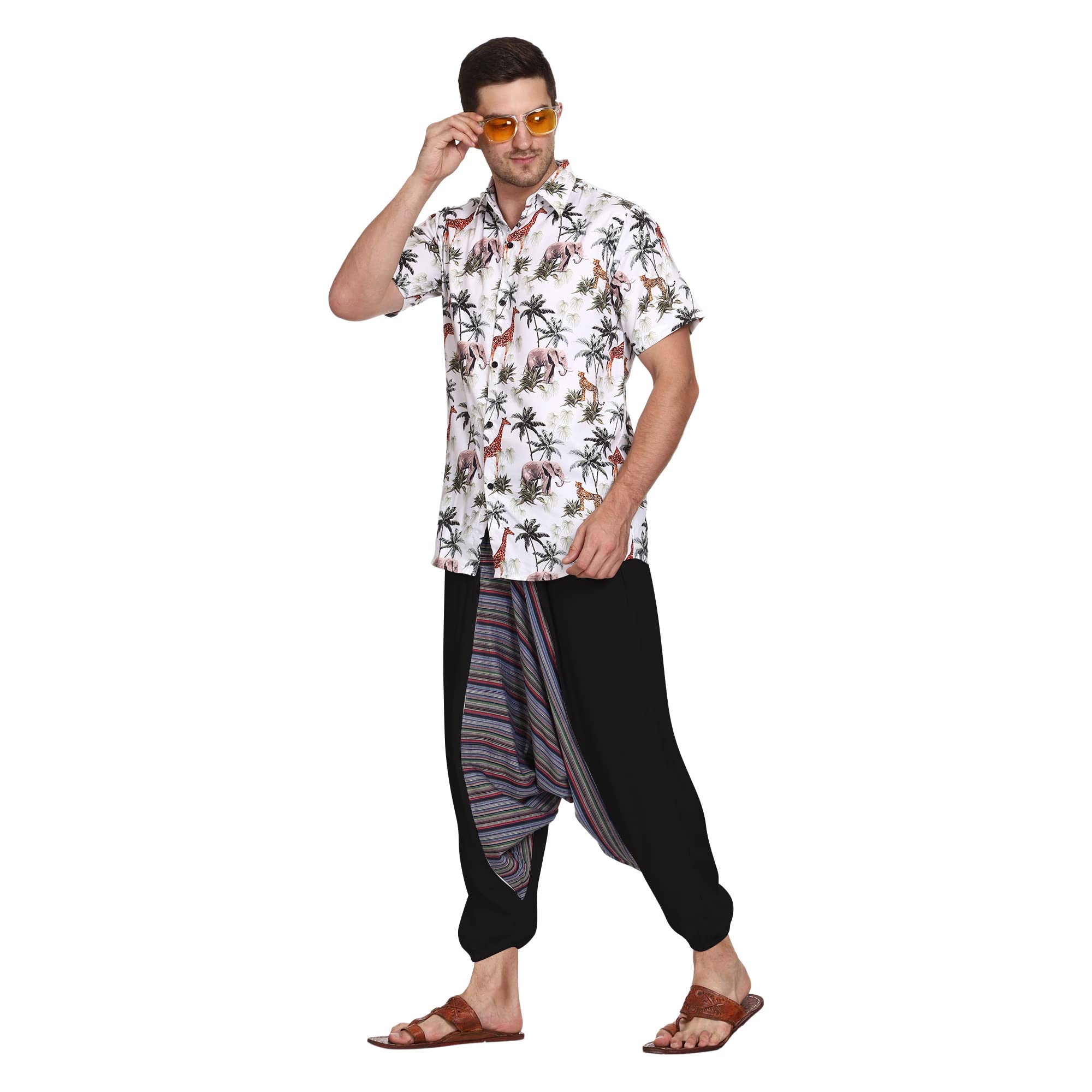 TINSIEMen Women Summer Sleepwear Yoga Casual Maternity Harem Pants