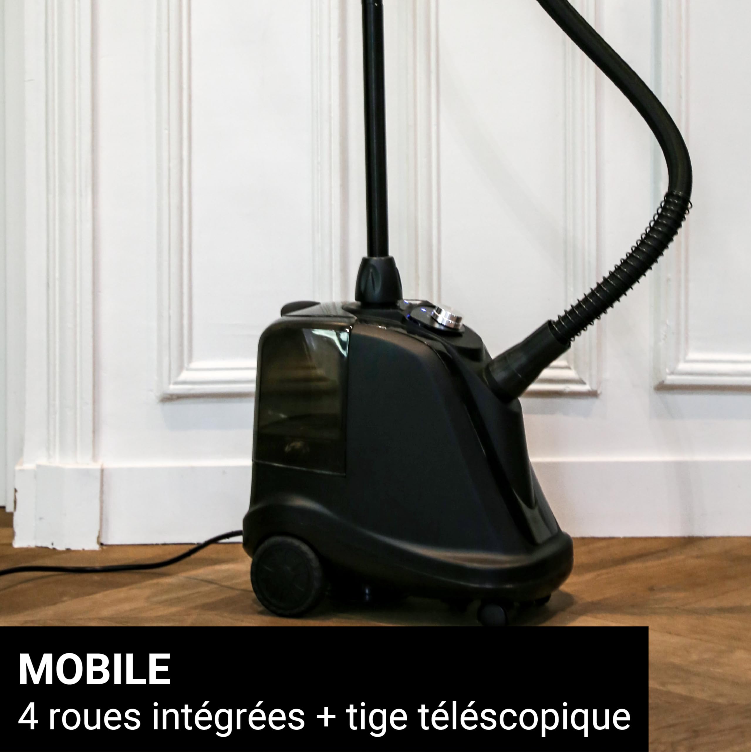 STEAMONE - Defroisseur Vapeur Vertical - Steamer Puissant 2000W - Qualité Professionnelle - Fer à Repasser - Grand Réservoir 3,5L - Accessoires inclus - Cable de 2,5m - Entreprise Française - T2000B