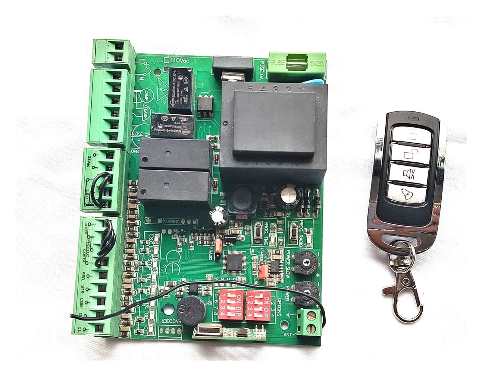 Scheda PCB Da 220 V O 110 V CA for Pannello Di Controllo Dell'apricancello Scorrevole Automatico Pannello Di Controllo Smart Control Center Sostituire I Raccordi | Kit 4