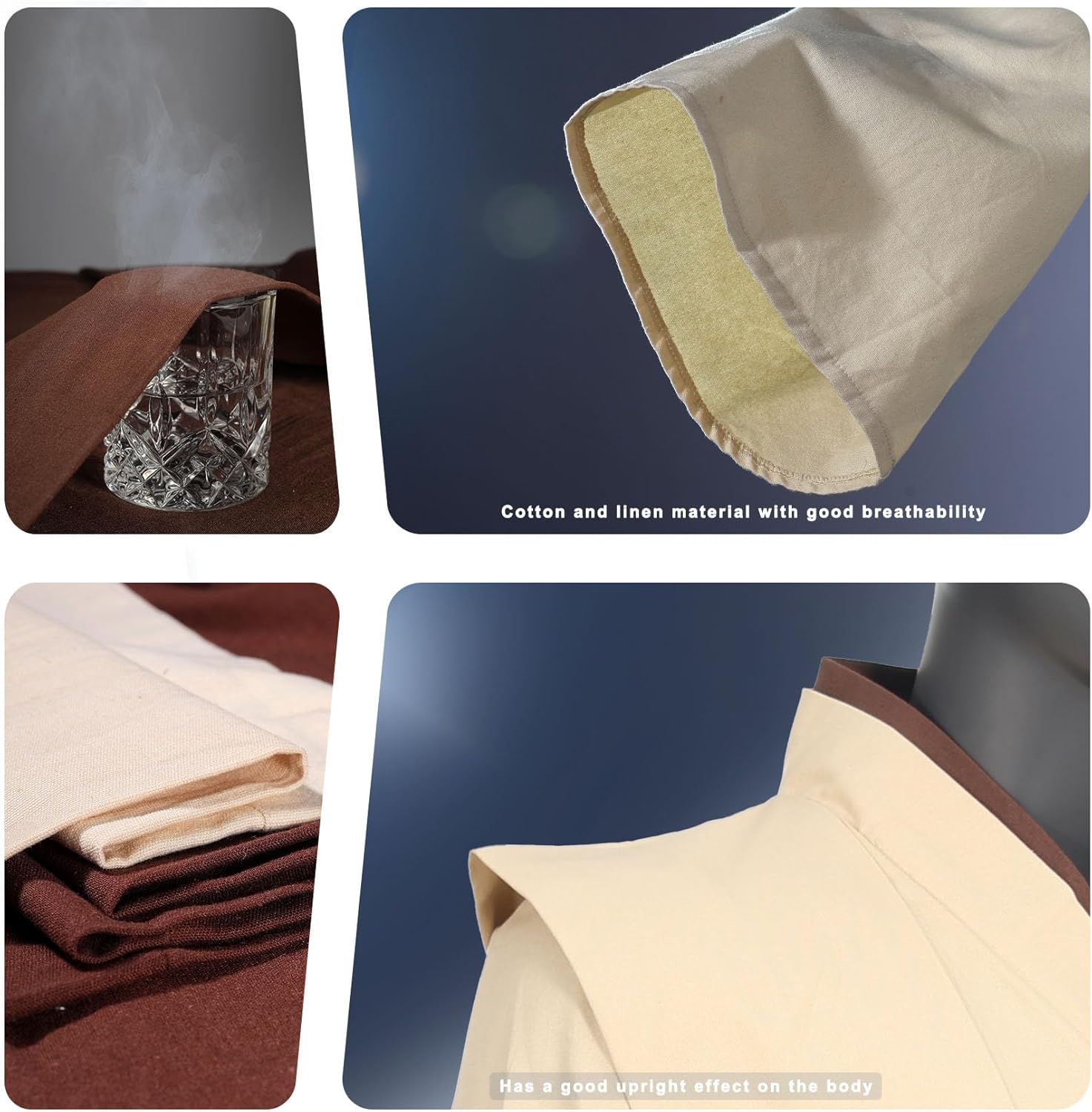 Men's Costume Robe Adult Male Tunic Costume Set Halloween Cosplay Costume Cloak Set - Image 4