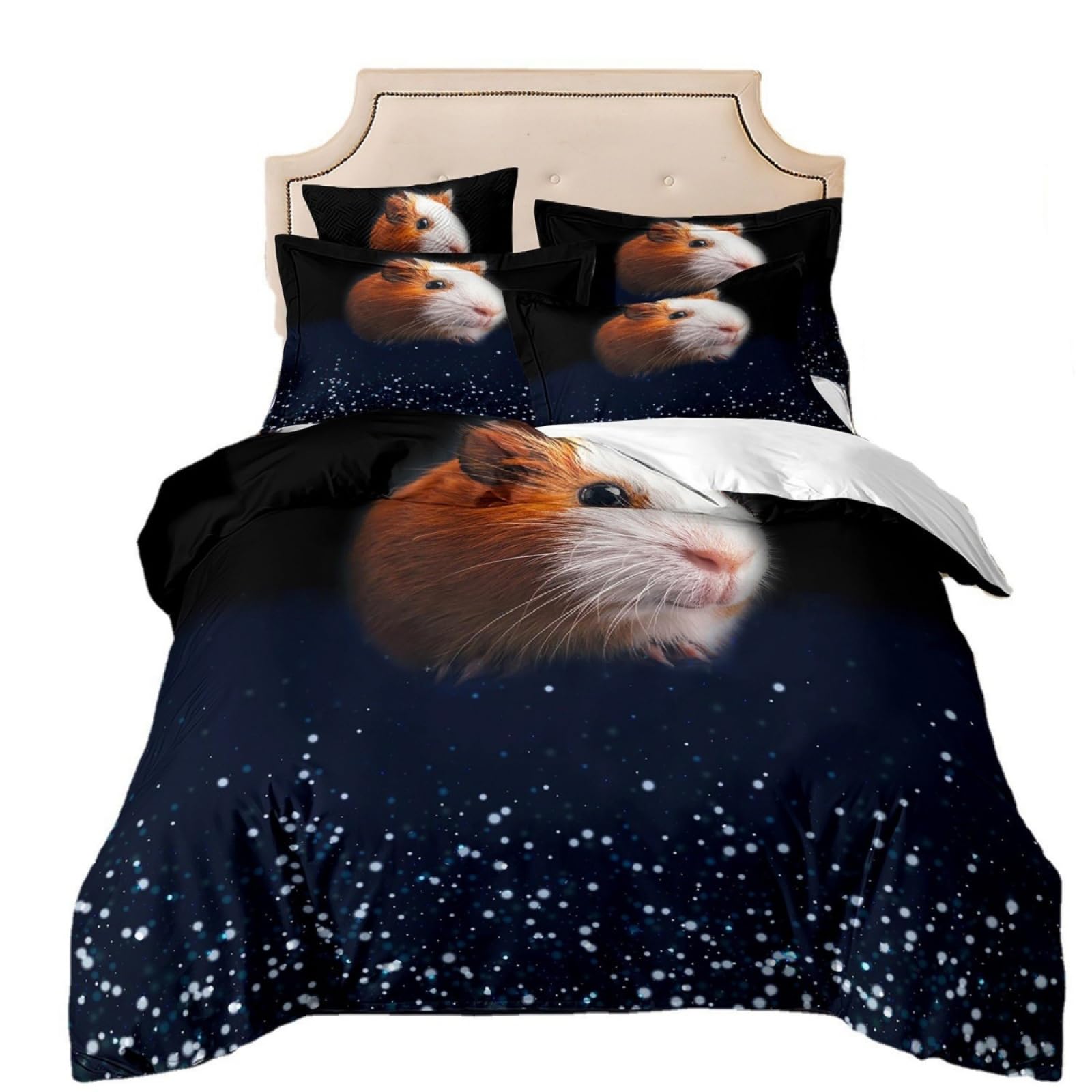 Double Duvet Set Dark Blue Animal Bedding Double Bed Set