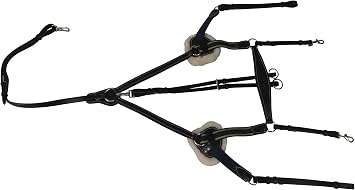 Henri de Rivel Pro 5 Point Elastic Breastplate Martingale with Running Attachment