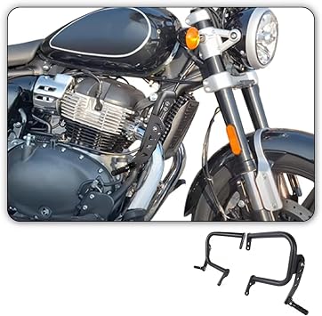 Motorbike Engine Guards For Royal For Enfield For Super For Meteor 650 2022-2025 Motorcycle Engine Guard Crash Bars Frame Protector With Highway Pegs