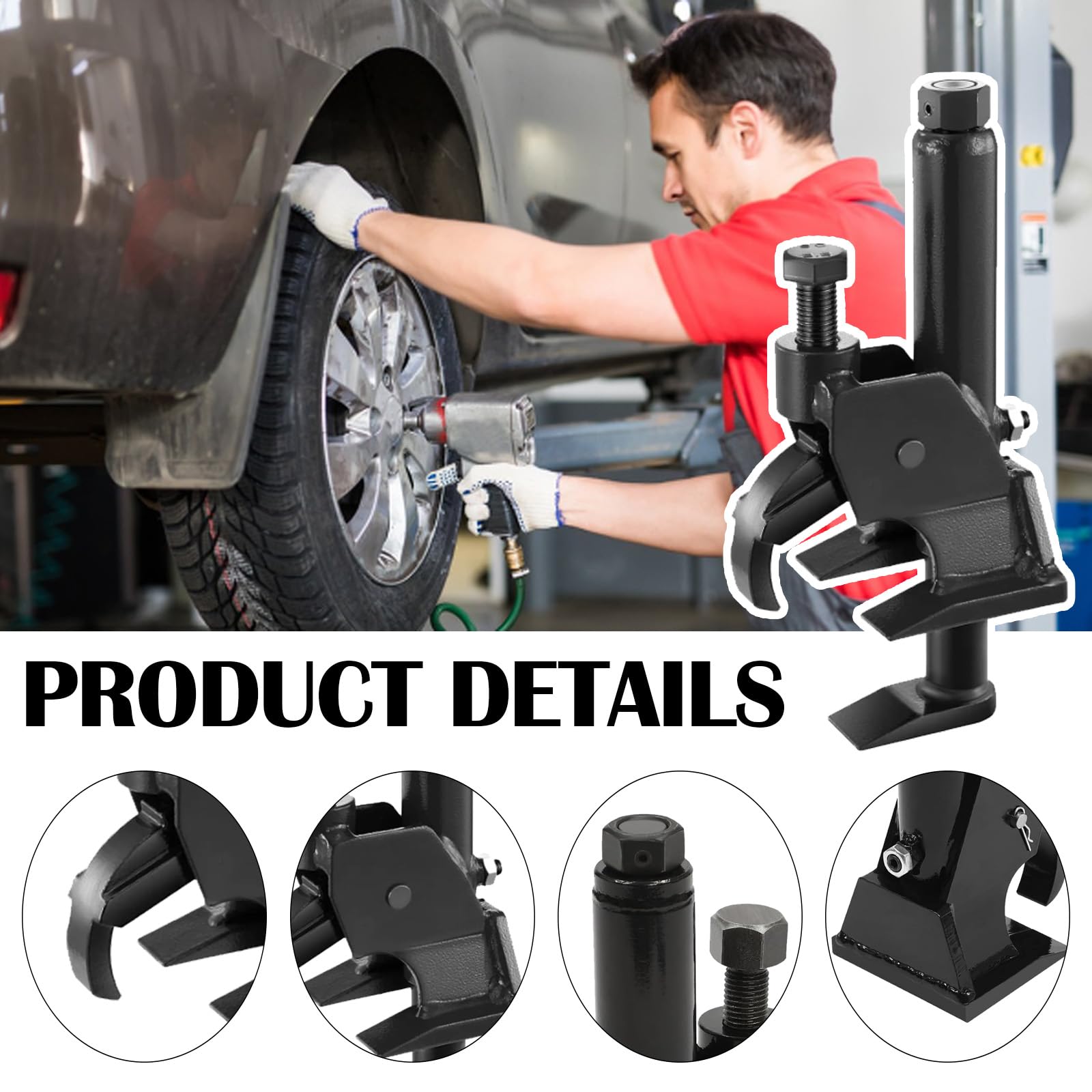 Desmontadora de Neumáticos Manual, Extractor de Talones para Neumáticos de 96,5cm - 106,7cm Herramienta para Cambiar Neumáticos para Camiones Tractores Automóviles Neumáticos