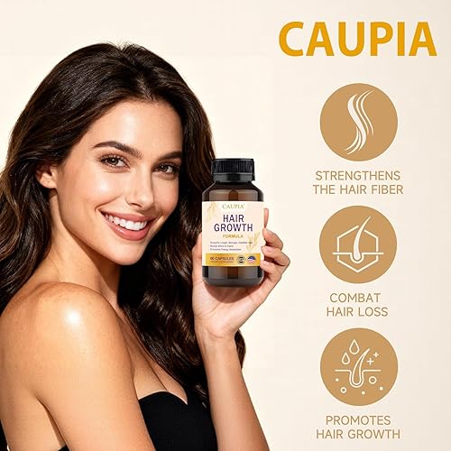 Miniatura 3 de Cápsulas de suplemento energético capilar para el crecimiento del cabello, suplemento de apoyo para el cabello y el cuero cabelludo, 60 cápsulas
