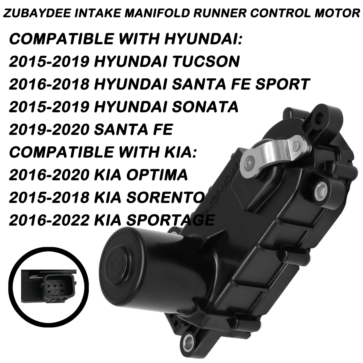 911-923 283232GGA1 Engine Intake Manifold Runner Control Motor Compatible with Santa FE 2019-2020 Sonata 2015-2019 KIA Optima 2016-2020 Sorento 2015-2018 SPORTAGE 2016-2022