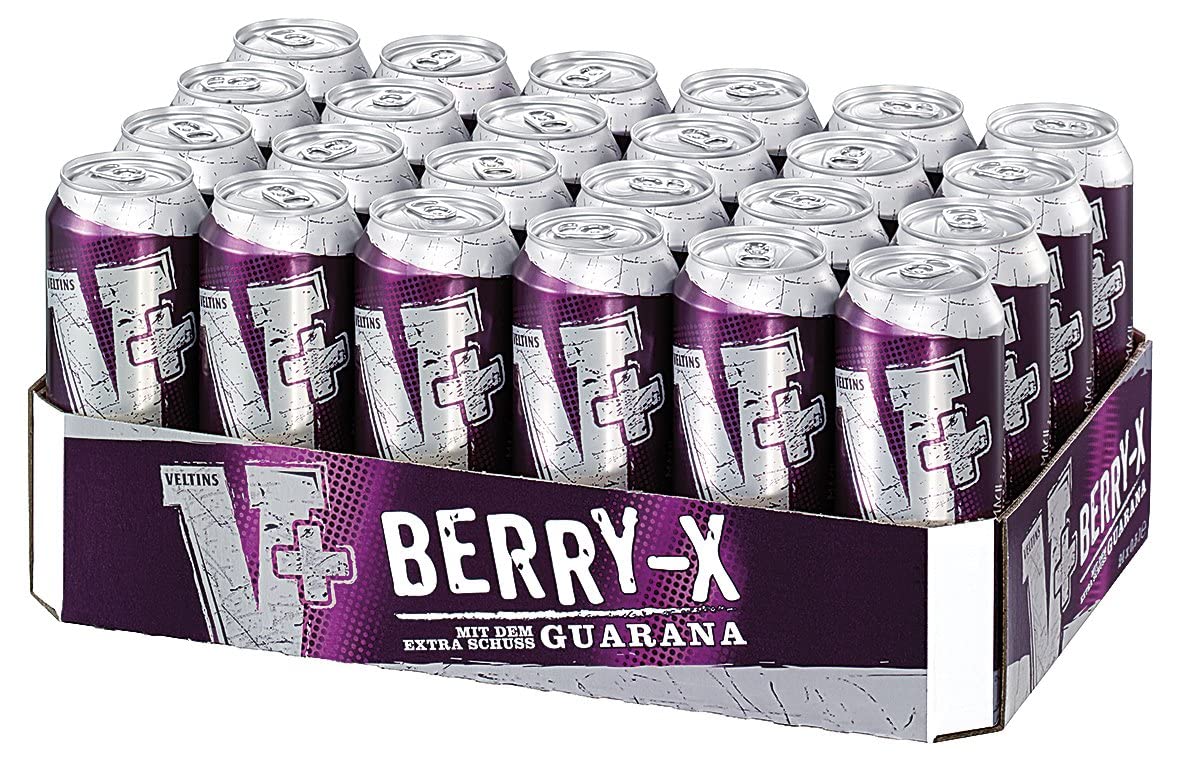 V+ Curuba Biermischgetränk, EINWEG (24 x 0.5 l Dose) & V+ Berry-X Biermischgetränk, EINWEG (24 x 0.5 l Dose)