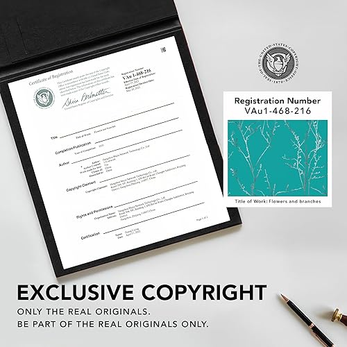 Miniatura 6 de Deconovo - Cortinas con ojales, de 63 de largo, con ramitas plateados y aislamiento térmico para habitación de niños y ventana de dormitorio, 42 de