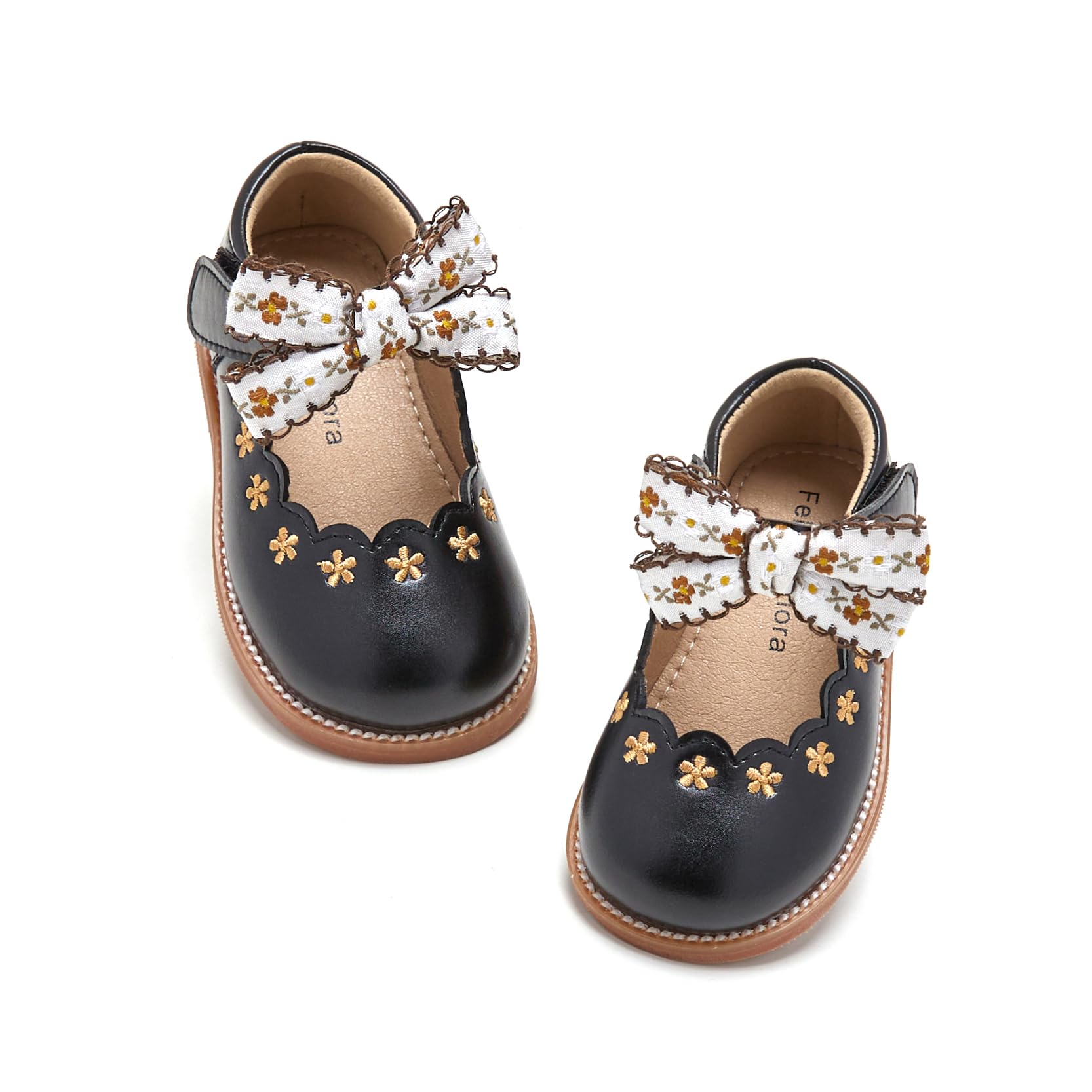 Felix & Flora Toddler Little Girl Mary Jane Dress Shoes - Ballet Flats for Girl Party School Shoes — view 51