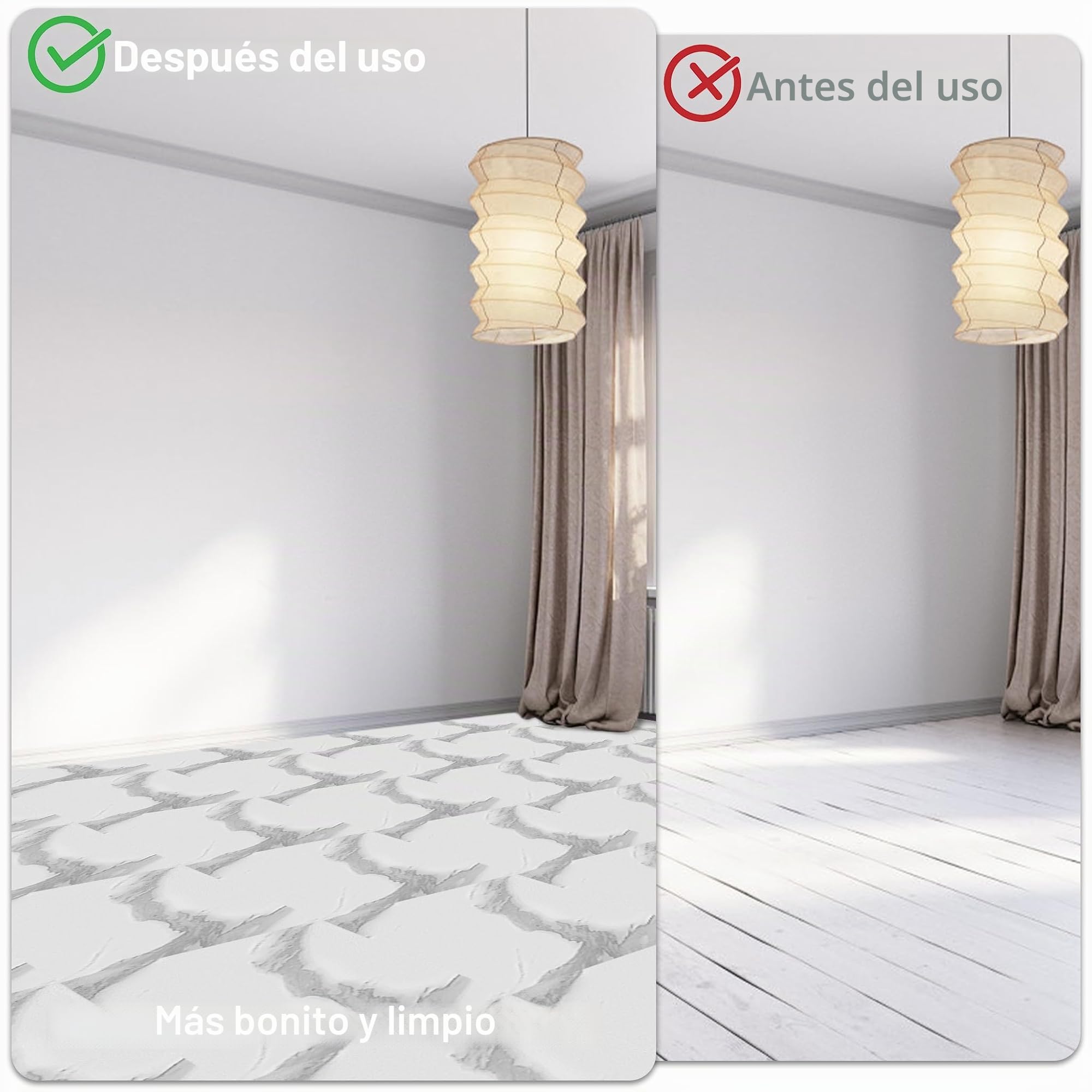 LZQ Revestimiento de suelo de PVC autoadhesivo, 30×30cm, 54 piezas, 5,02m², azulejos de vinilo, adhesivo para suelo, antideslizante, resistente al desgaste y al agua, para salón y cocina, modelo C