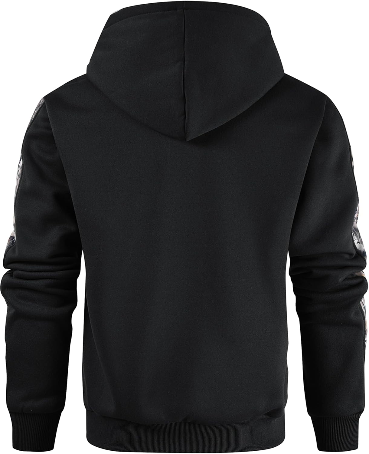 Leidowei Men's Camo Outfitter Fleece Hoodie Pullover Long Sleeve Casual Sweatshirt with Pocket - Image 4