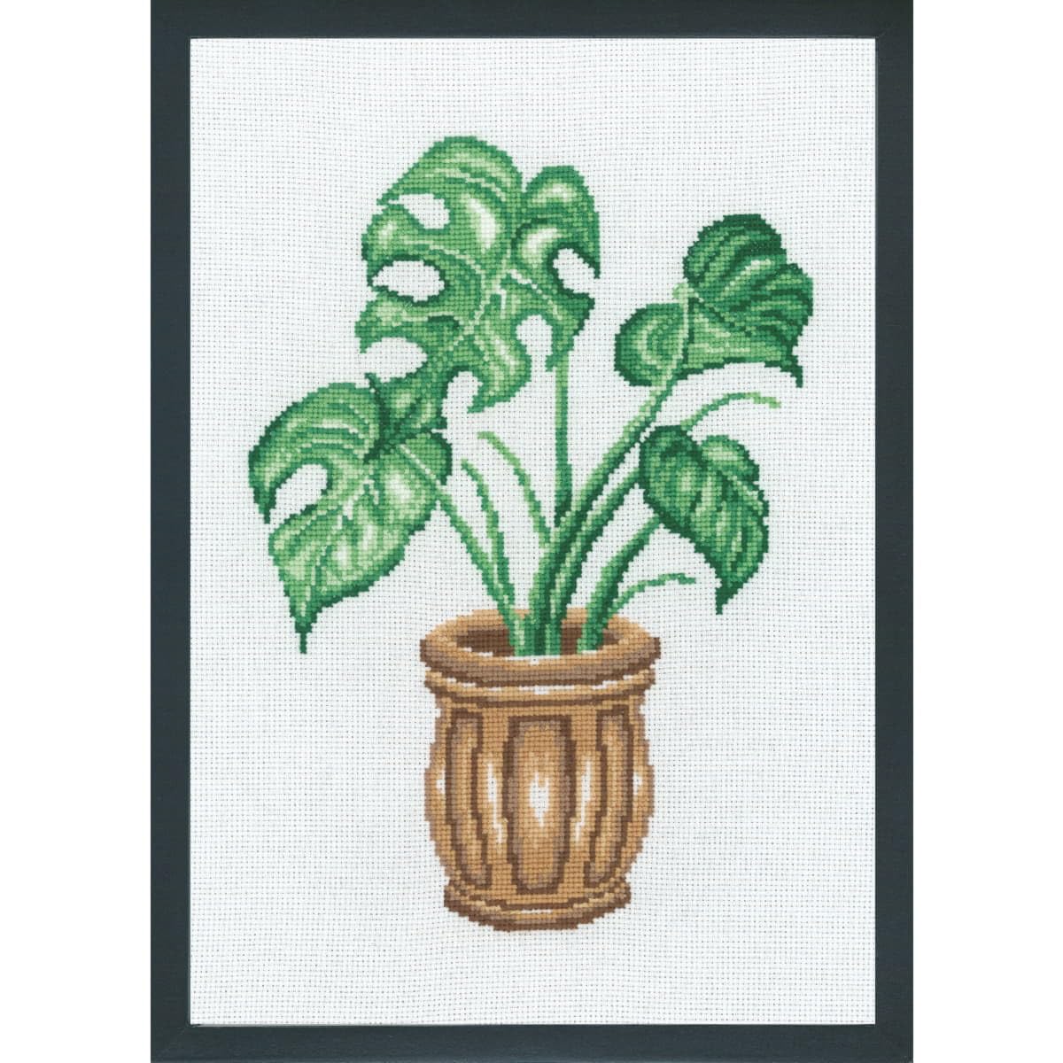 Permin Monstera Counted Cross Stitch Kit