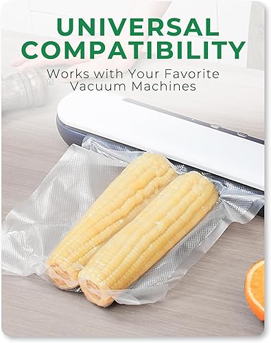 Miniatura 8 de EconoHome Bolsas de sellado al vacío resistentes para alimentos, bolsas de plástico herméticas y a prueba de fugas de grado comercial, para