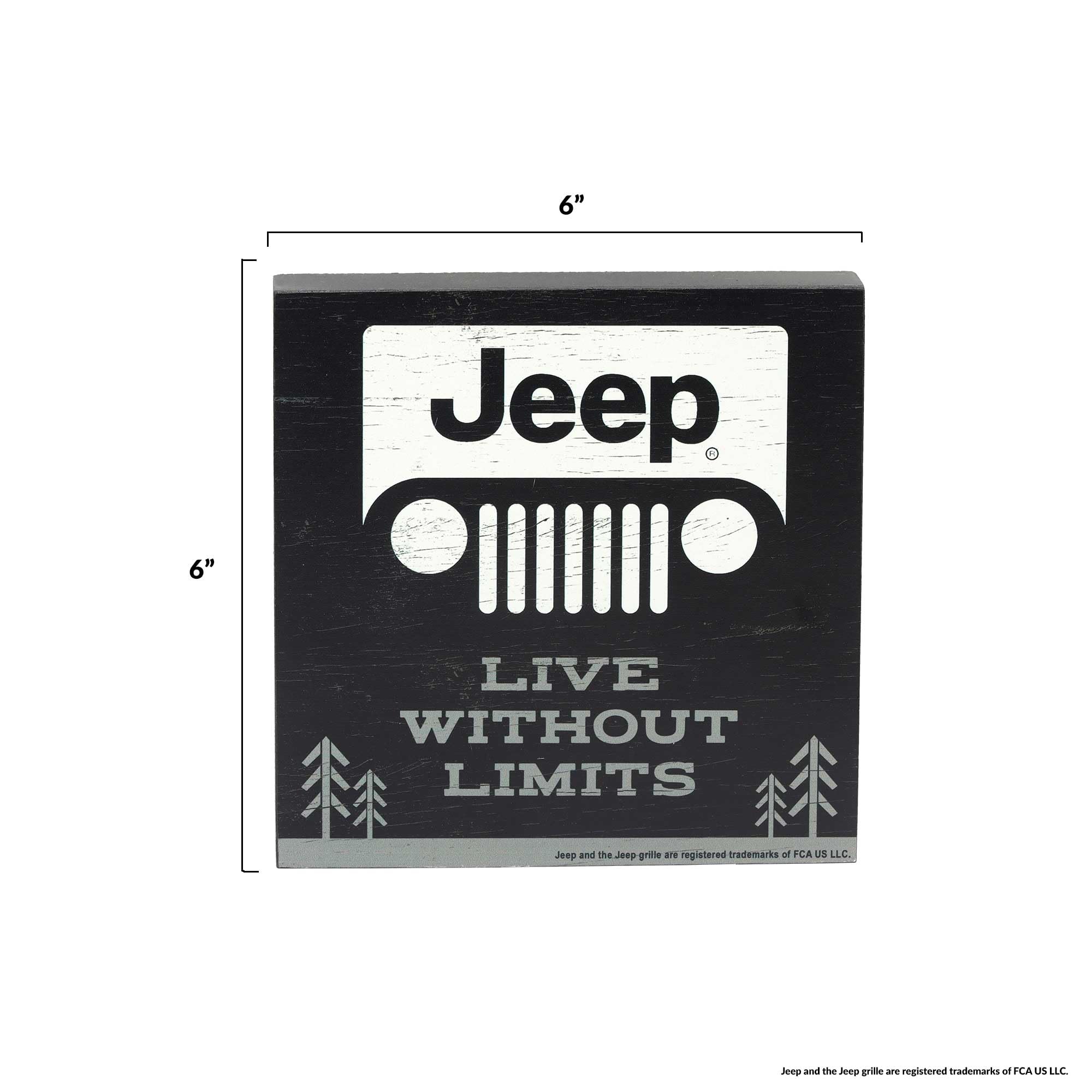 Amazon.com: Open Road Brands Jeep Live Without Limits Wood Block