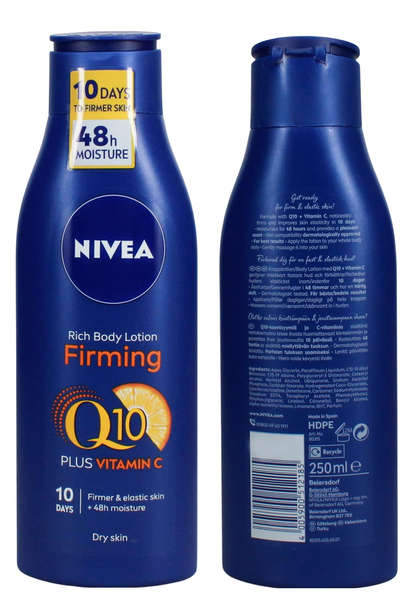 Nivea Q10 Rich Firming Body Lotion - 6 x 250 ml