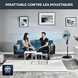 Rowenta Ventilateur sur pied, Imbattable contre les moustiques, Compact, Haute performance, 3 vitesses, Oscillation automatique, Essential+ anti-moustique VU4420F2 - 5