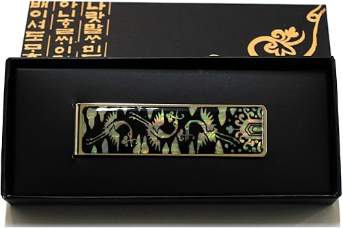 Miniatura 25 de Tarjetero negro de nácar para tarjetas de visita con bolsillo con bloqueo RFID, tarjeta de identificación de crédito, tarjetero de metal de acero