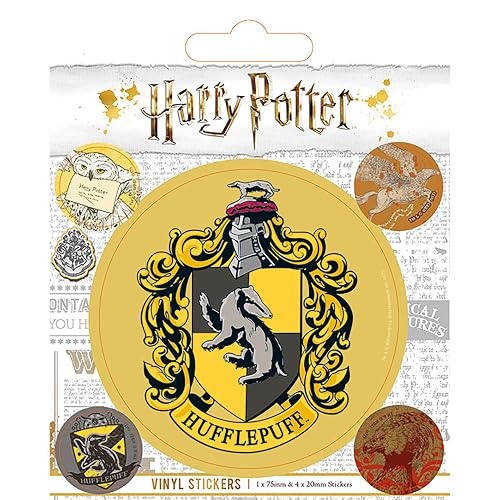 Wizarding World - Juego de pegatinas de vinilo, multicolor, 10 x 12,5 cm