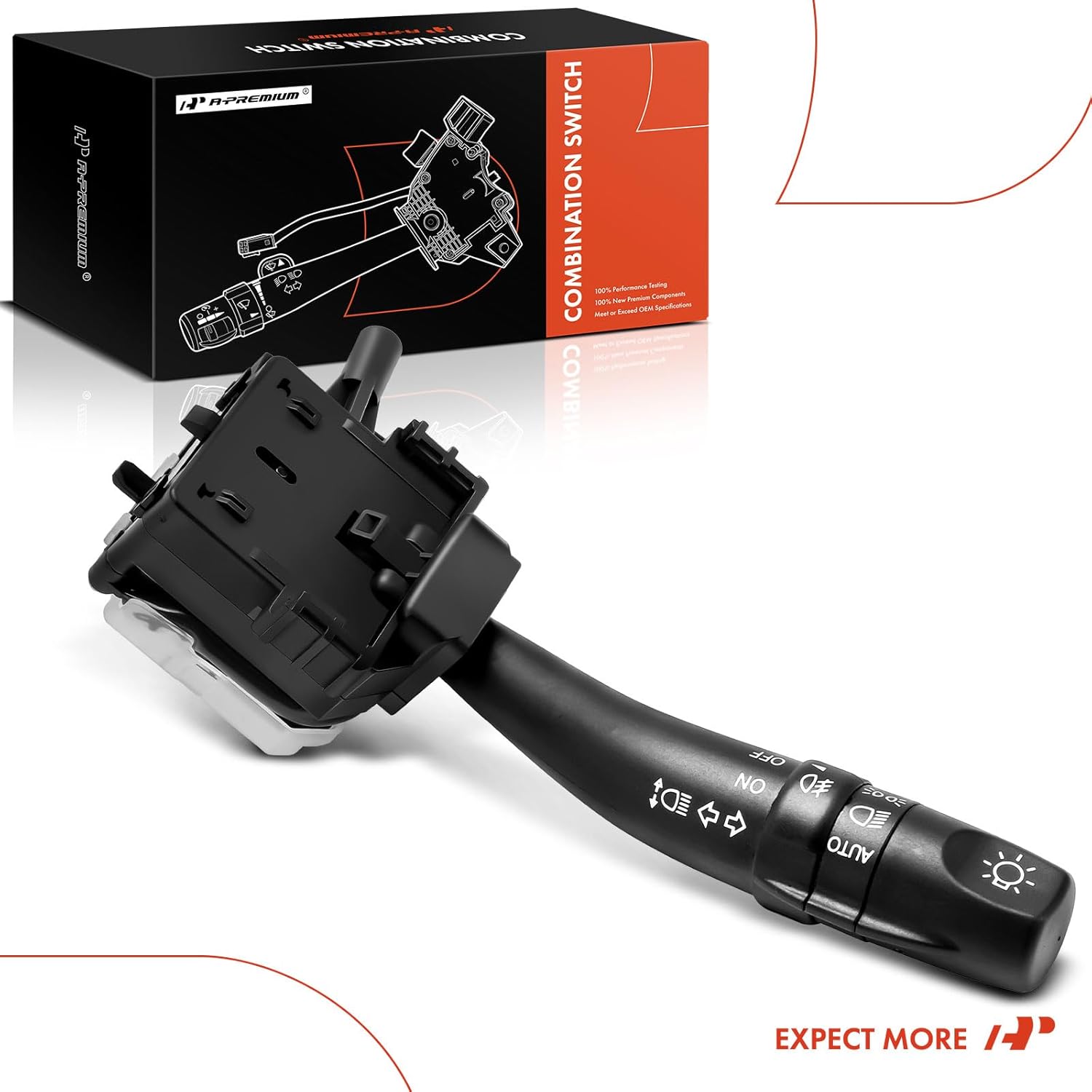 A-Premium Turn Signal Switch, Headlight Dimmer (Auto), Parking Fog Light Multifunction Switch Lever Compatible with Kia Optima 2006 2007 2008 2009 2010 2011