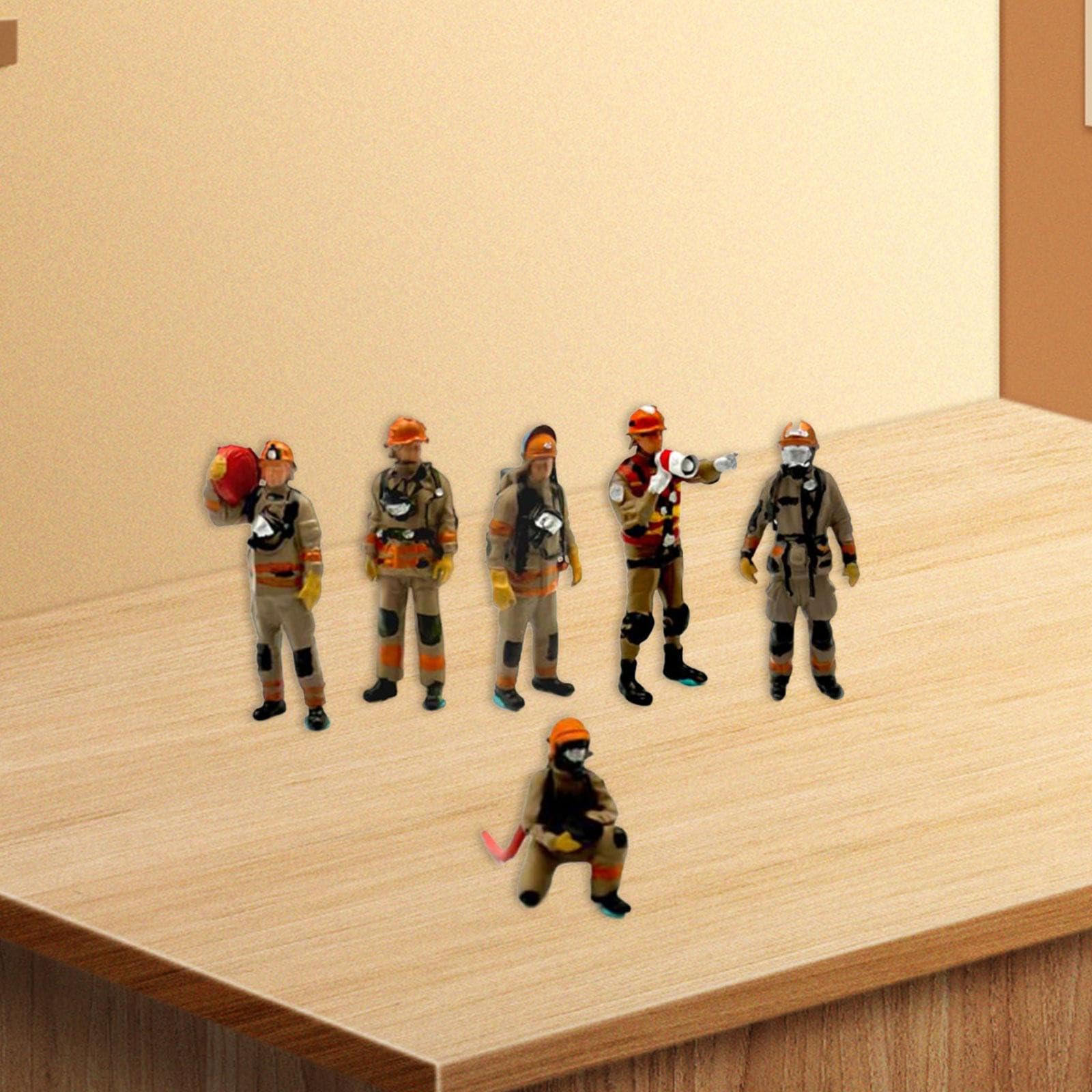Qianly 6 Figuras de a Escala 1:64, Mini Muñecos de, Ideales