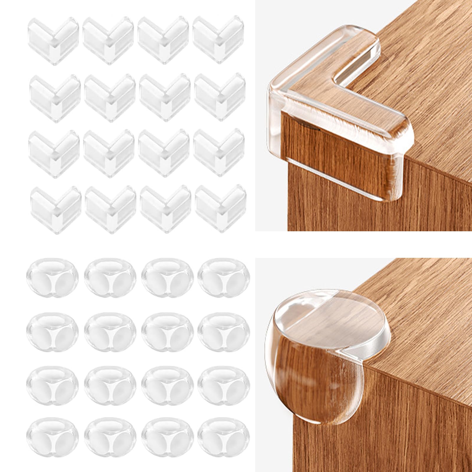 32 PCS Corner Protectors,Baby Proofing Table Protector,Clear Kids Bumper,Say Goodbye to Home Safety Hazards! Kids' Corner Protectors, Bring Your Child Full Sense of Security