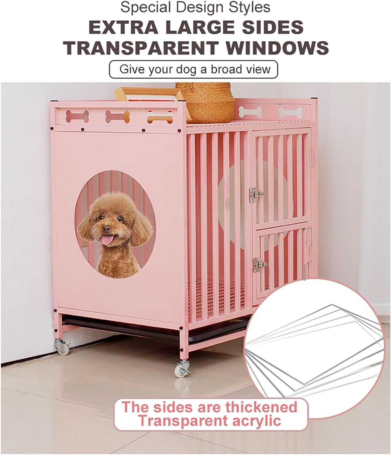gabbia per animali, Gabbia for cani in stile mobile(95cm)
