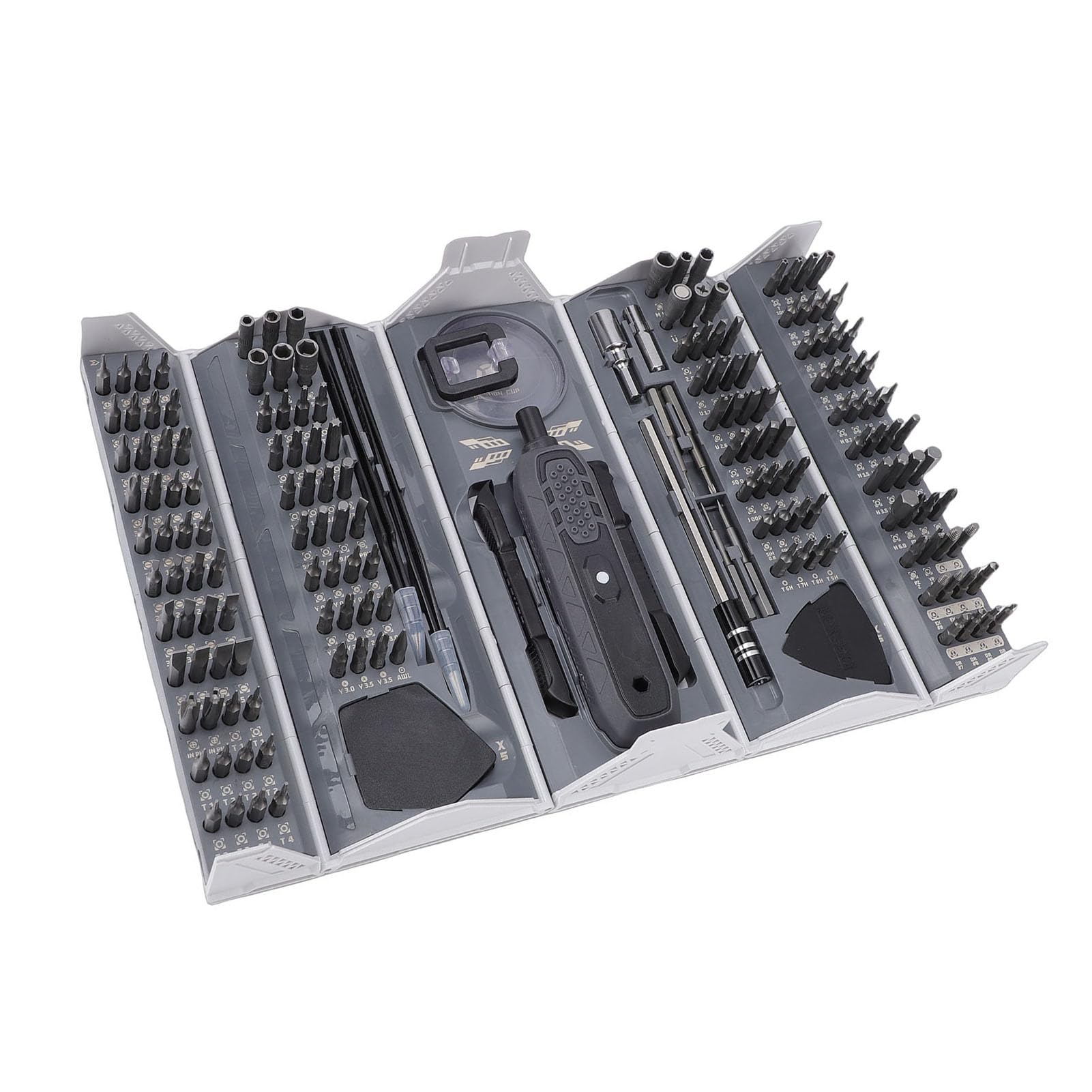 Set di Cacciaviti di Precisione 180 in 1, Acciaio CRV S2, Punte Magnetiche, Kit di Strumenti di Riparazione per Console di Gioco per Telefoni Portatili