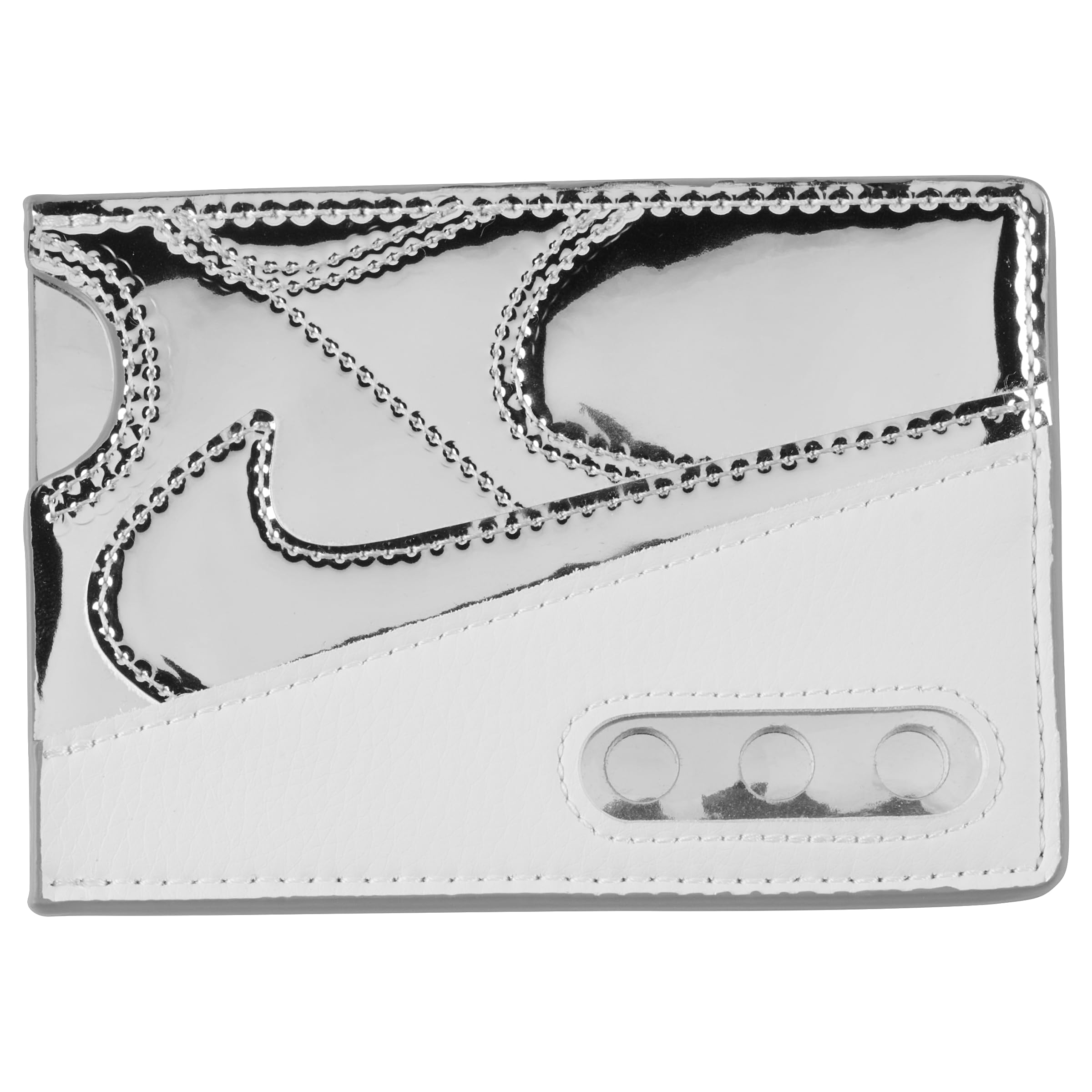Nike Icon Air Force 1 Chrome Porta carte Metallic Silver/​White/​Metallic Silver One Size