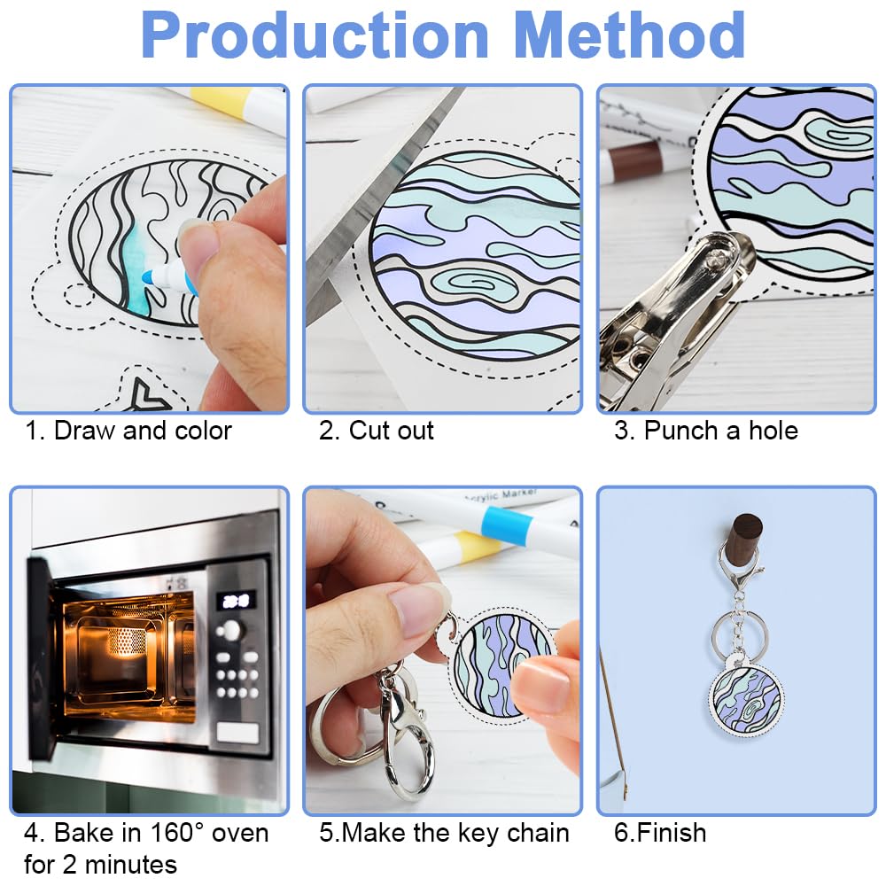 Kit Fogli Plastica Termoretraibile Craft Mix - Per Creare Accessori Fai