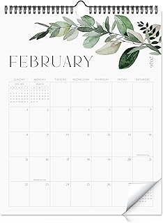 Aesthetic 2026 Wall Calendar - Runs Until December 2026 - The Perfect Large Modern Greenery Calendar Planner for Easy Orga