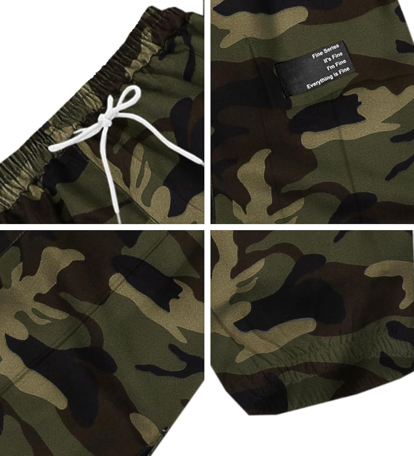 SANGTREE Girls & Womens Printing Cargo Jogger Pants,6 Years - Women 2XL - Image 6