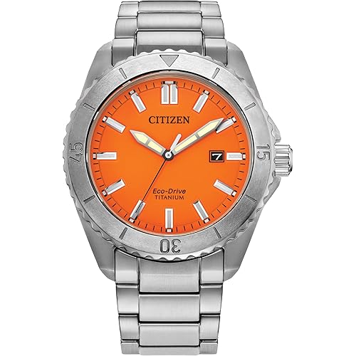 Citizen Men's Eco-Drive Brycen Sport Casual Watch, Silver-Tone Super Titanium Case, 3 Hand, Date