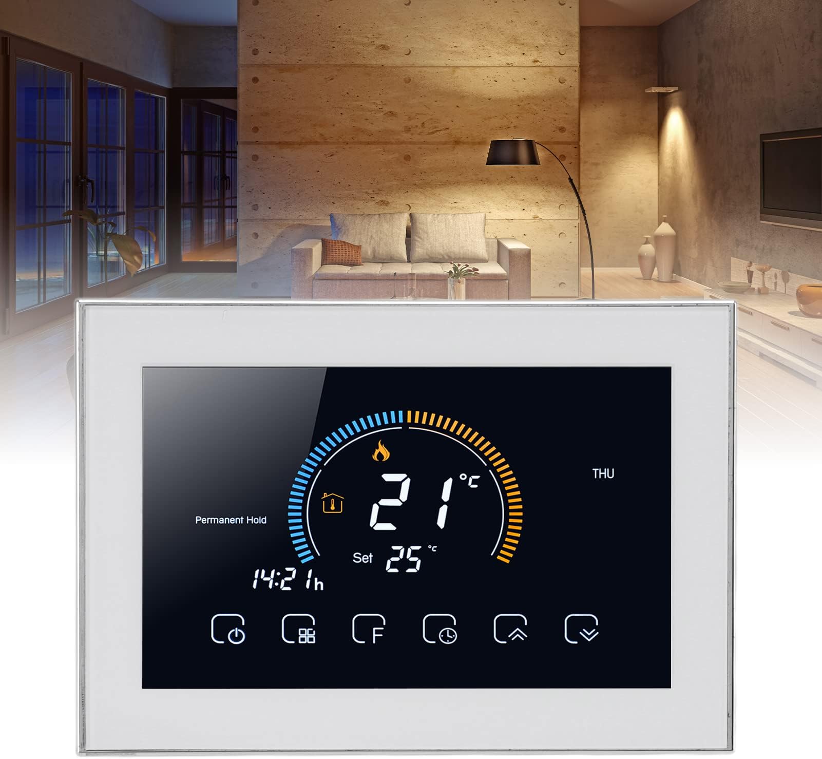 Smart Thermostat, Smart Programmable Thermostats Programmable Thermostat Voice APP Control Room
