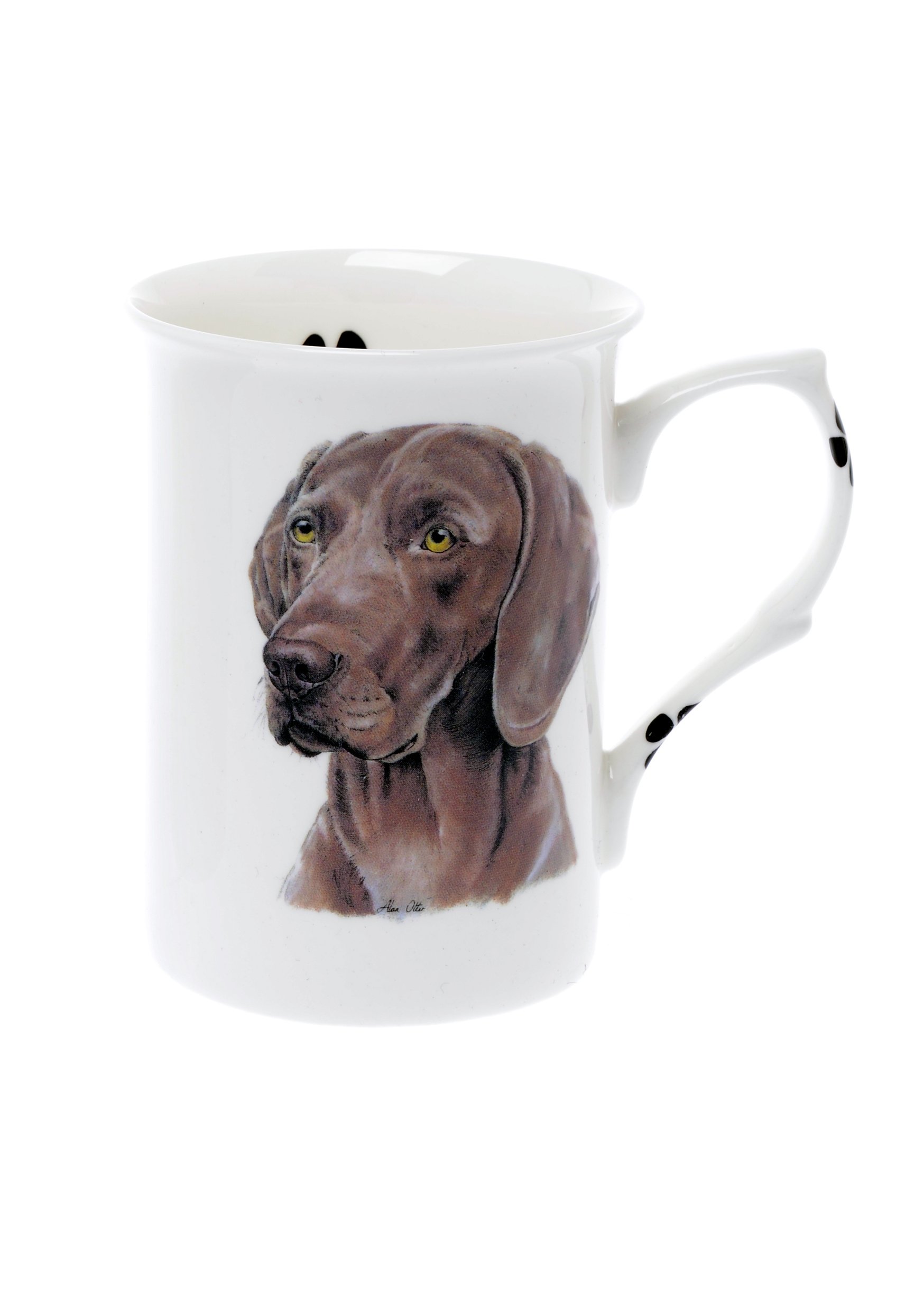 KOCAWIS(BB60) SINGLE BONE CHINA BEAKER/ MUG/CUP WEIMARANER dog KIRSTY JAYNE CHINA