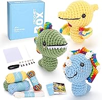 Vista 27 de Kit de ganchillo para principiantes: kit de ganchillo de vaca Highland, incluye hilo suave fácil de tejer, tutorial en video paso a paso, gancho