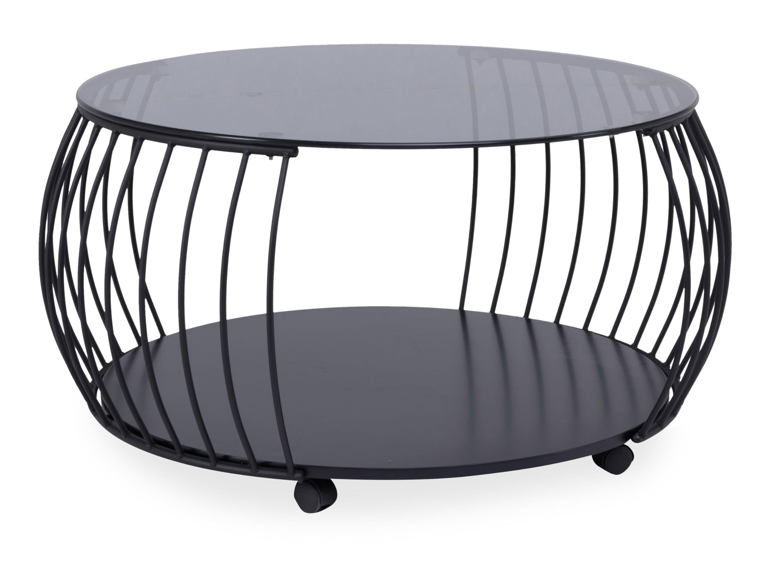 M2 Kollektion Couchtisch Shanghai 2 in schwarz, B/H/T = 80x46x80cm