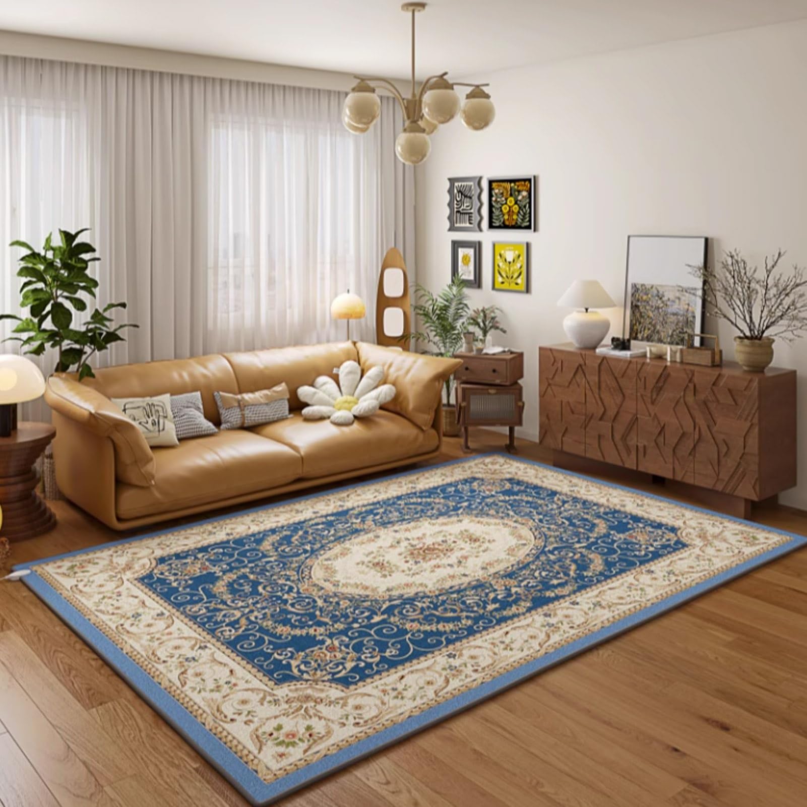 Tapis chauffant électrique doux 60 niveaux thermique pour sol
