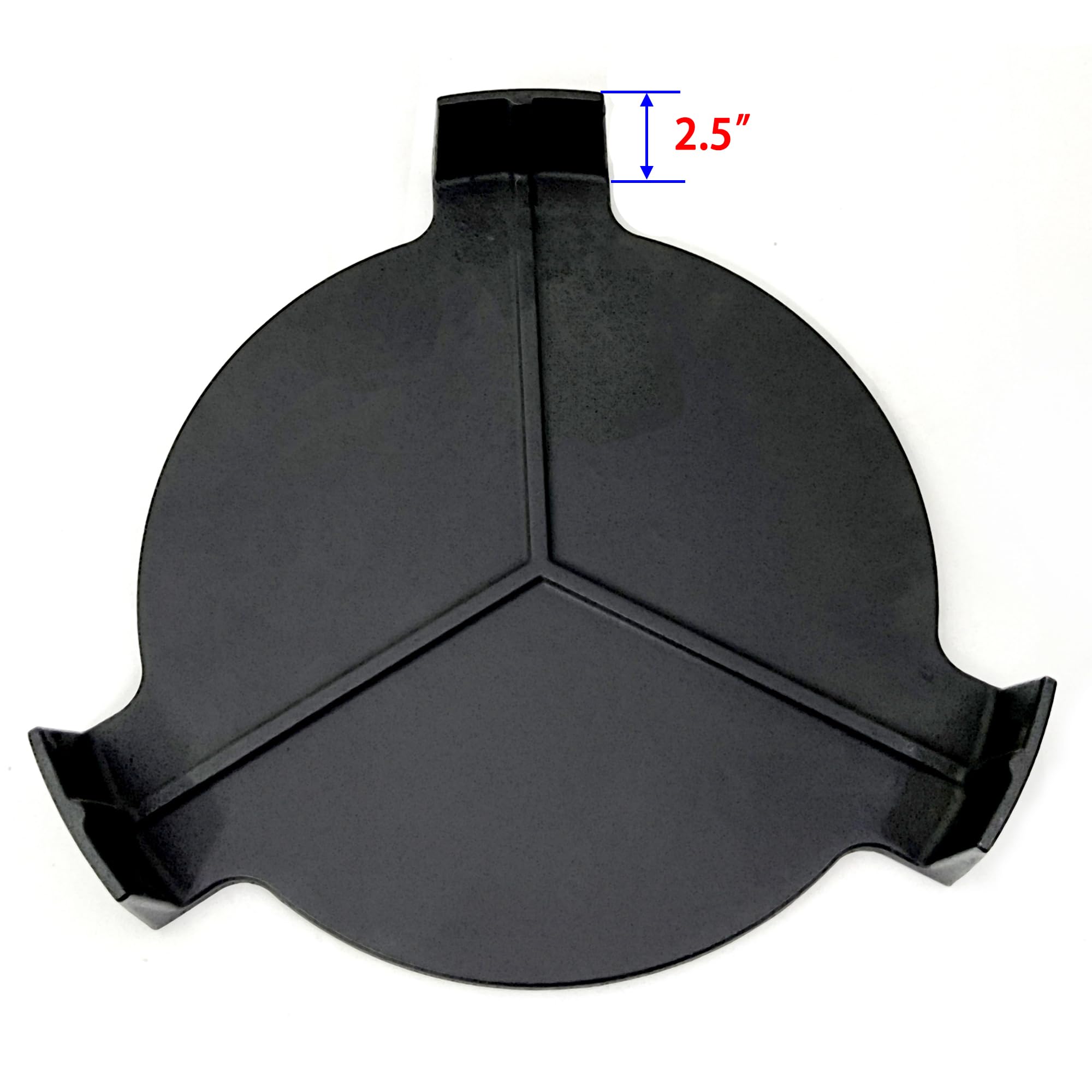 DC143 Gusseisen-Platten-Set für große grüne Eiergrills und andere Grills mit 45,7 cm Durchmesser, Kamado-Grill, 45,7 cm Räucherstein, Pizzastein, Wärmeabweiser mit 3 Beinen (groß, 45,7 cm