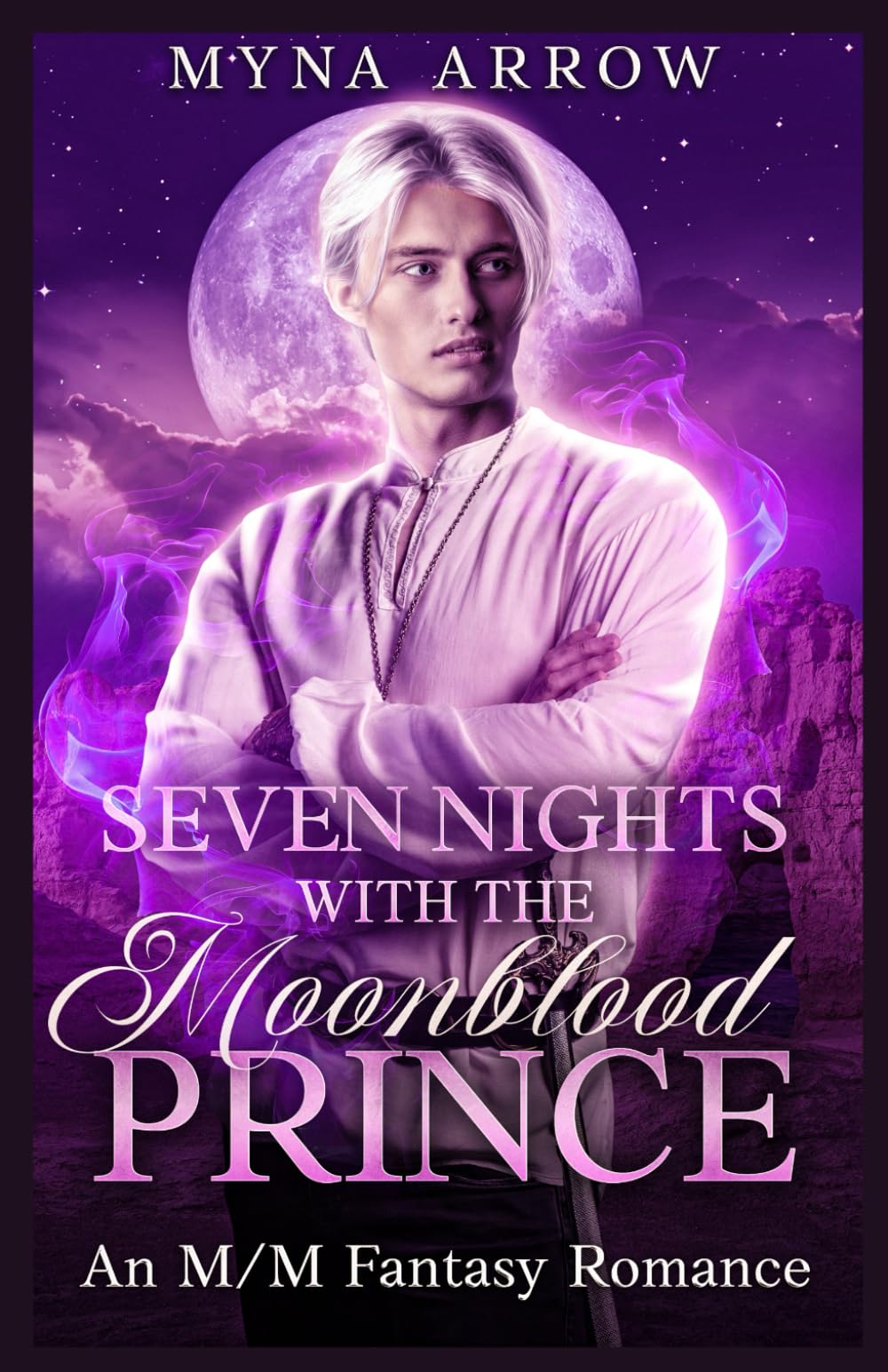 Seven Nights With The Moonblood Prince: An M/M Fantasy Romance