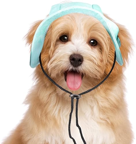 Miniatura 3 de POPETPOP Gorra de béisbol para mascotas, decoración francesa, gorras de béisbol para cuarto de perro, sombrero de cubo para perro, disfraz de