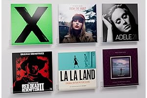 6 Pack Record Vinyl Display: Showcase your cherished records with this vinyl shelf holder