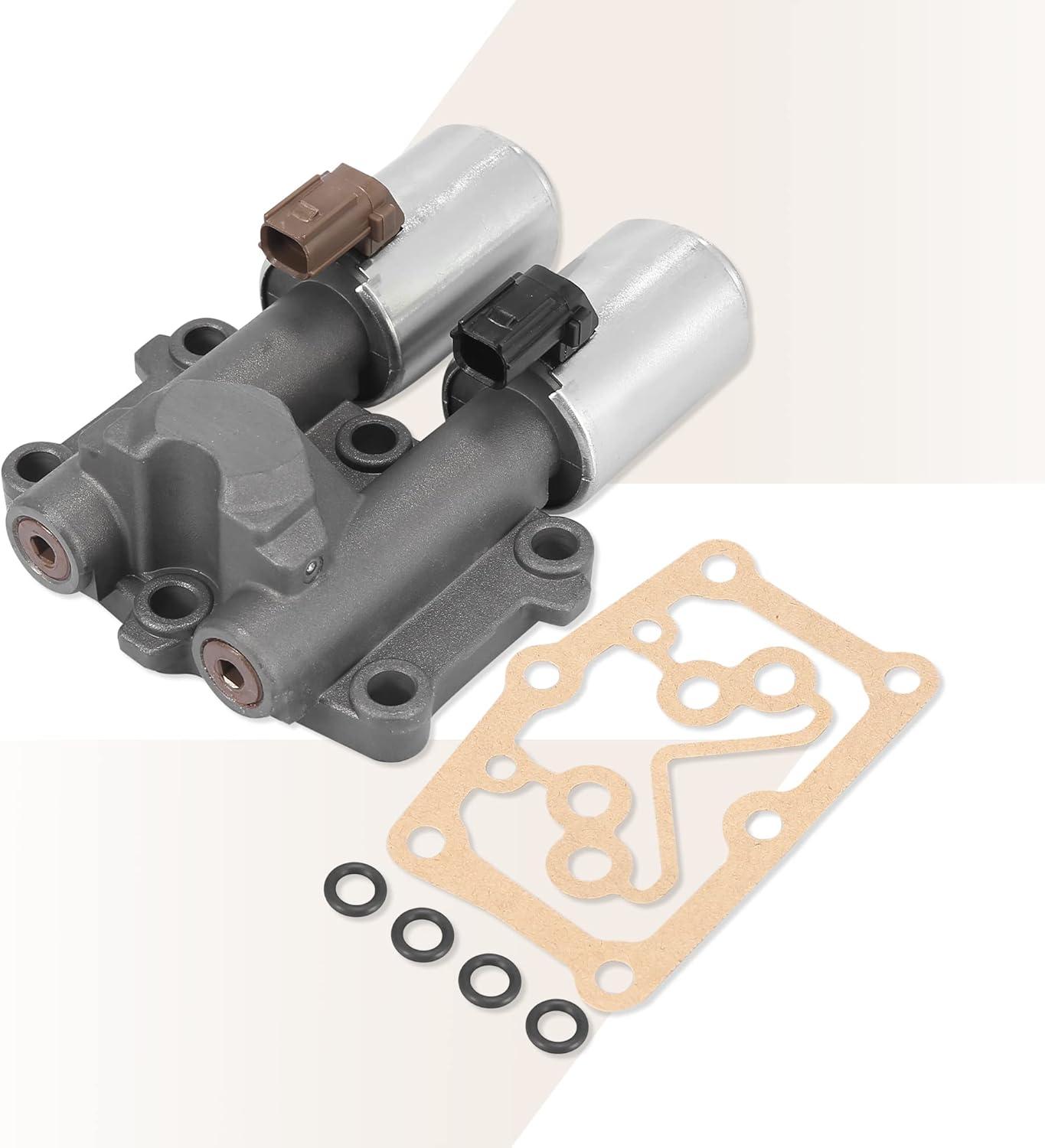 X AUTOHAUX Transmission at Clutch Dual Linear Shift Solenoid Valve 28260-RG5-004 for Honda Civic 2012-2013 for Honda Fit 2009-2013