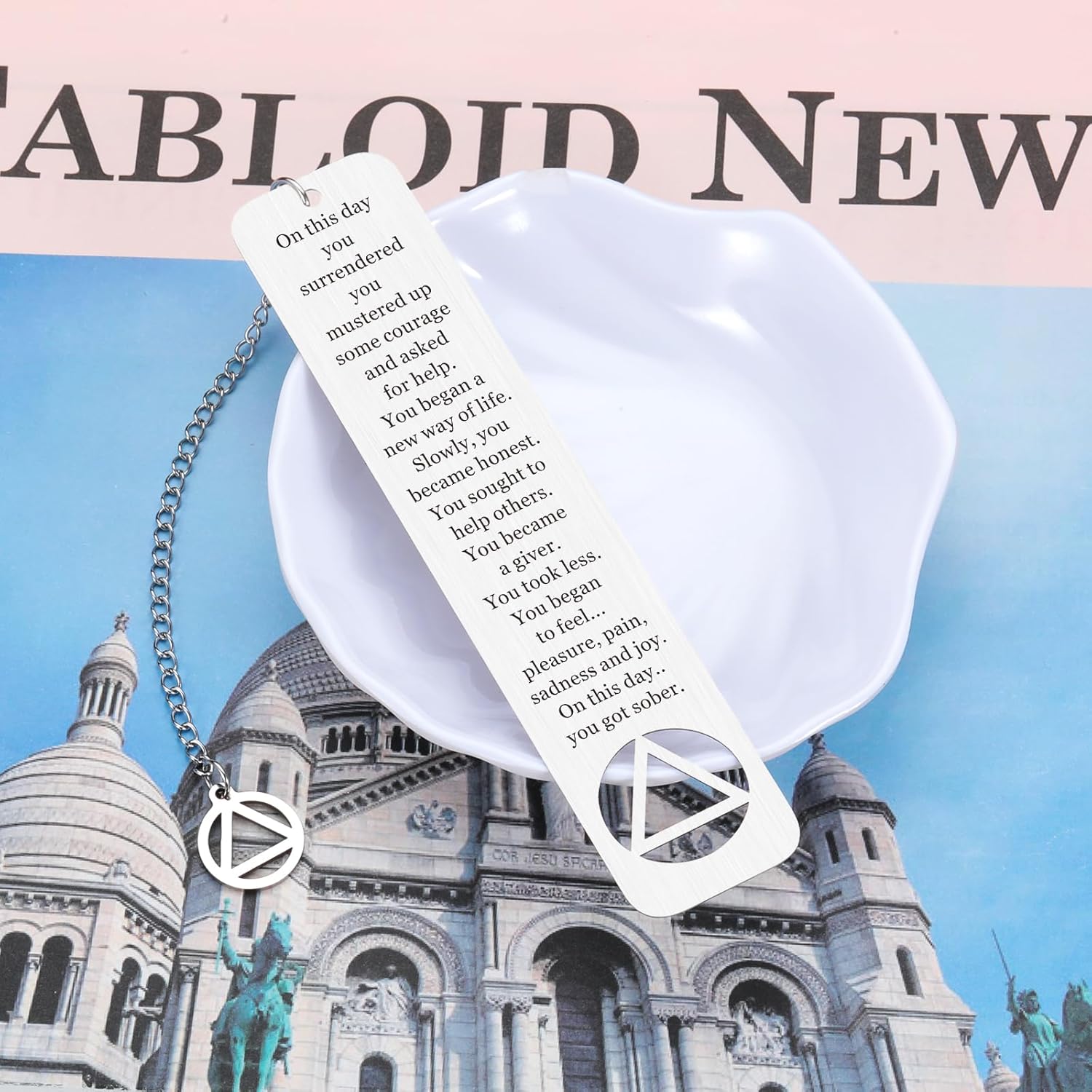 Serenity Prayer Gifts Sobriety Gifts for Women Men Stocking Stuffers for Teens Girls 16-18 Proud of You Bookmark Sober Gifts for Him Her Cancer Gifts Recovery Gifts AA Warrior Gifts Book Lover Gift - Image 4