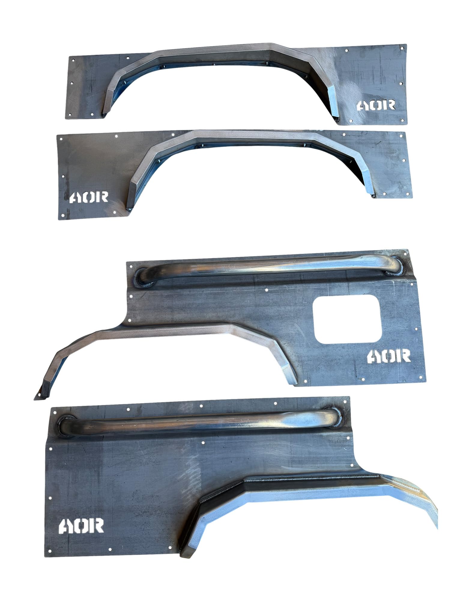 Affordable Offroad Front and Rear Steel Body Body Armor with Fender Flares Fit for Jeep Cherokee XJ 4-Door