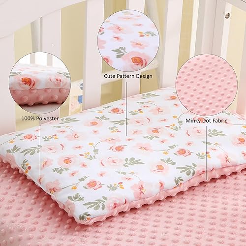 Miniatura 4 de DaysU Minky - Almohada para niños pequeños (flor, 13 x 19 x 0.75 pulgadas (plana))