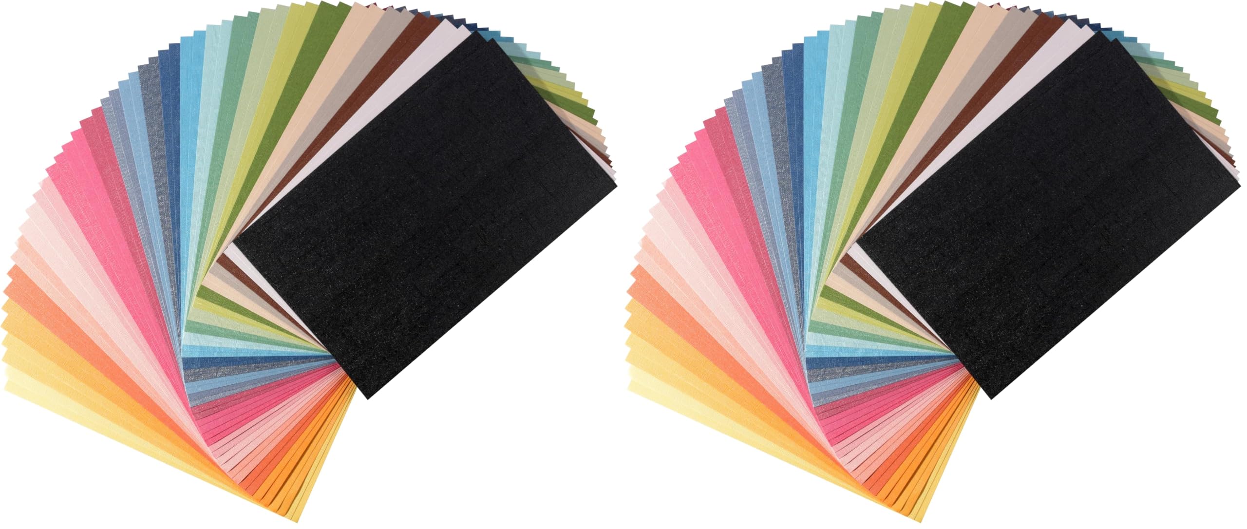 Florence Tonkarton Perlmutt - Bastelkarton A4 - Bastelpapier 50x mit 25 Farben - Scrapbook Papier für Karten Basteln, Stanzen und Papierbasteleien - Bastelset Textur (Packung mit 2)